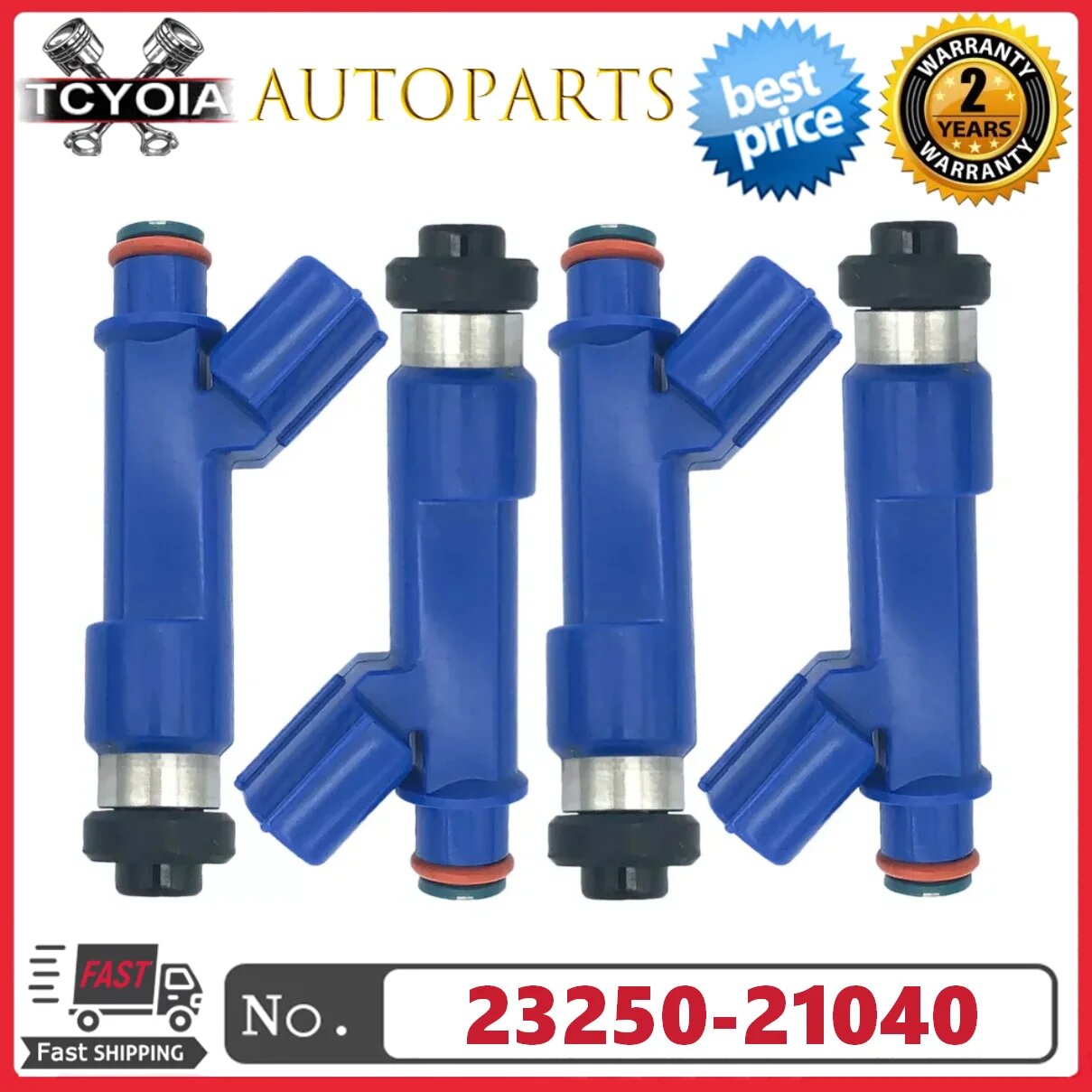 4 шт./компл. топливных форсунок 23250-21040 23209-21040 842-12304 для Toyota Yaris 1.5L Corolla 2007-2017
