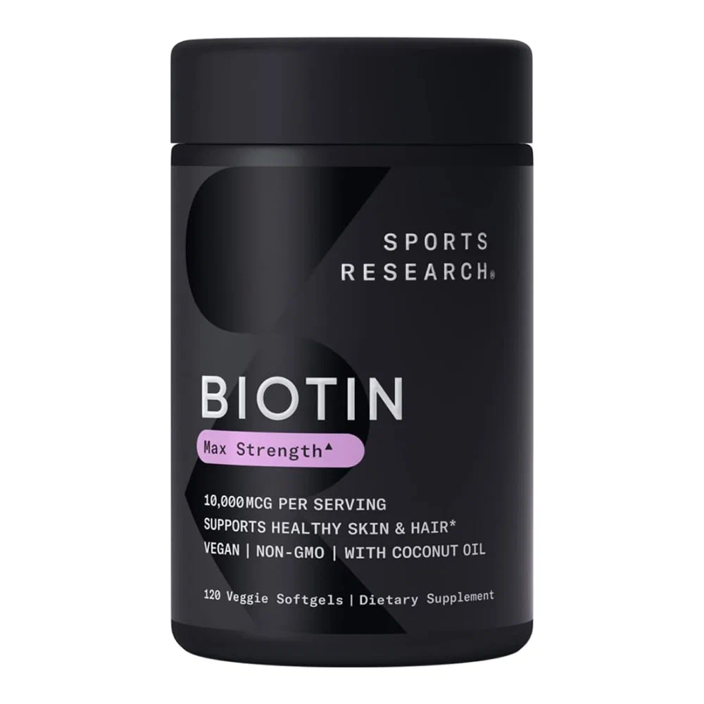 Sports Research Biotin капс., 10000 мкг, 100 г, 120 шт.