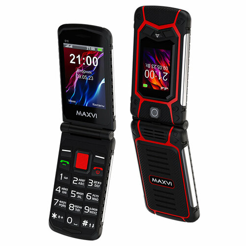 Телефон MAXVI E10, 2 SIM, red