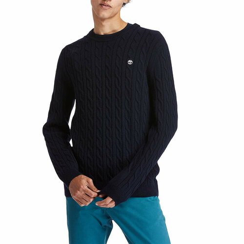 Свитер Timberland, размер XL, синий свитер brownyard шерсть длинный рукав силуэт полуприлегающий средней длины размер l коричневый