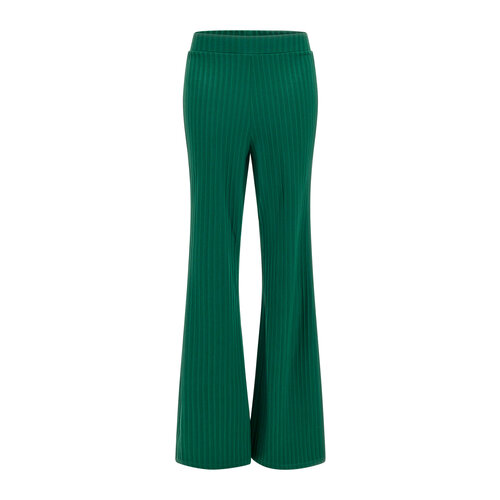 Брюки клеш GUESS, размер L, зеленый брюки клеш guess размер m зеленый
