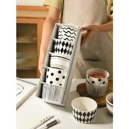 Посуда набор тарелок миска сервировачная