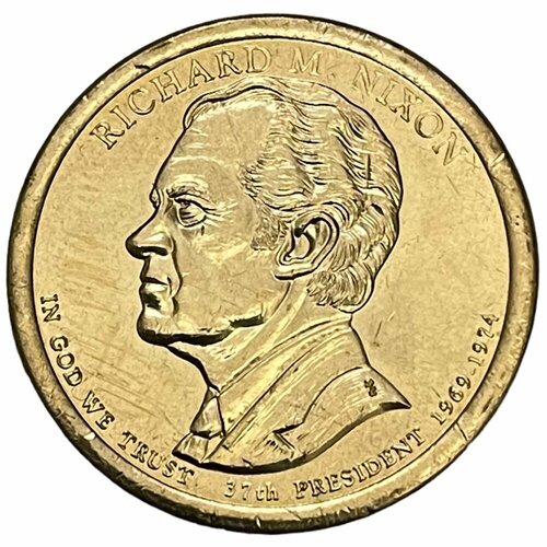 США 1 доллар 2016 г. (Президенты США - Ричард Никсон) (D) сша 1 доллар 2020 г президенты сша джордж буш d