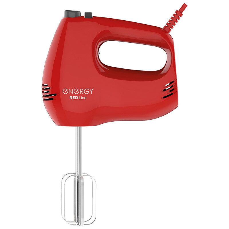 фото Миксер ENERGY EN-291, 5 скоростей, 150 Вт, красный
