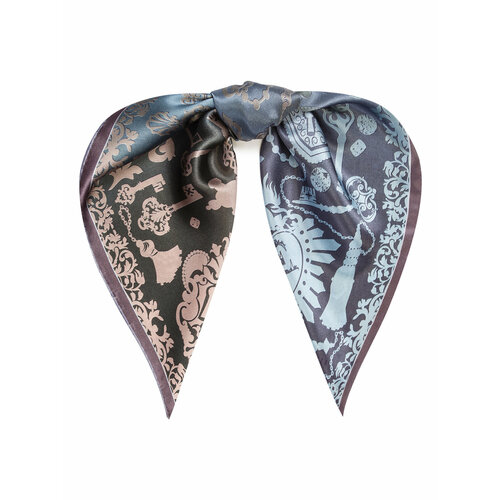 фото Платок eleganzza,53х53 см, коричневый, фиолетовый