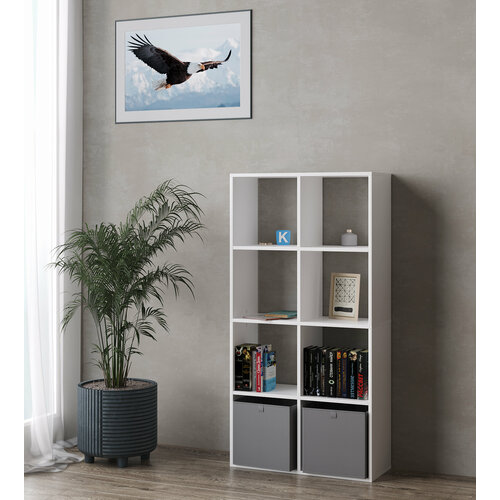 Стеллаж 8 секций, белый