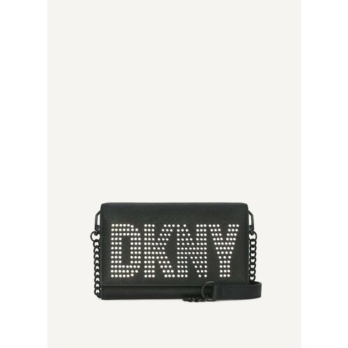 фото Сумка кросс-боди dkny, фактура зернистая, черный