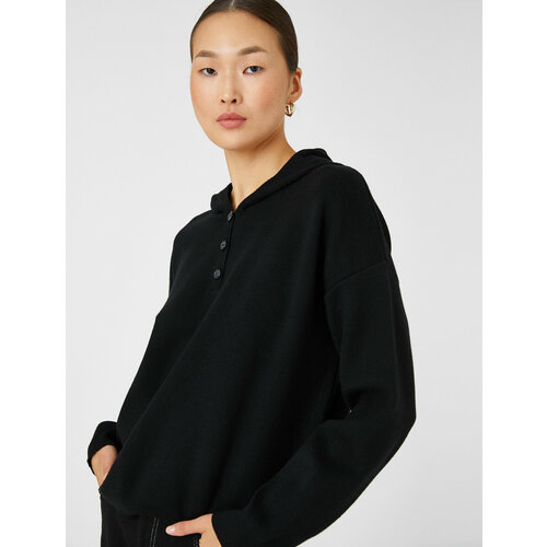 фото Свитер koton, размер 48, черный