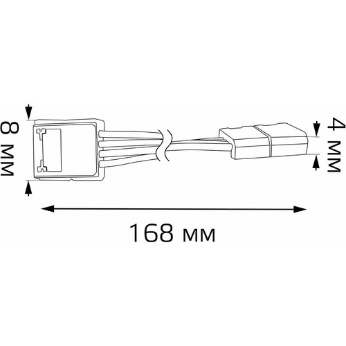 Коннектор Gauss 291204000 для лен. светод. белый светильник gauss 126411208 s elementary