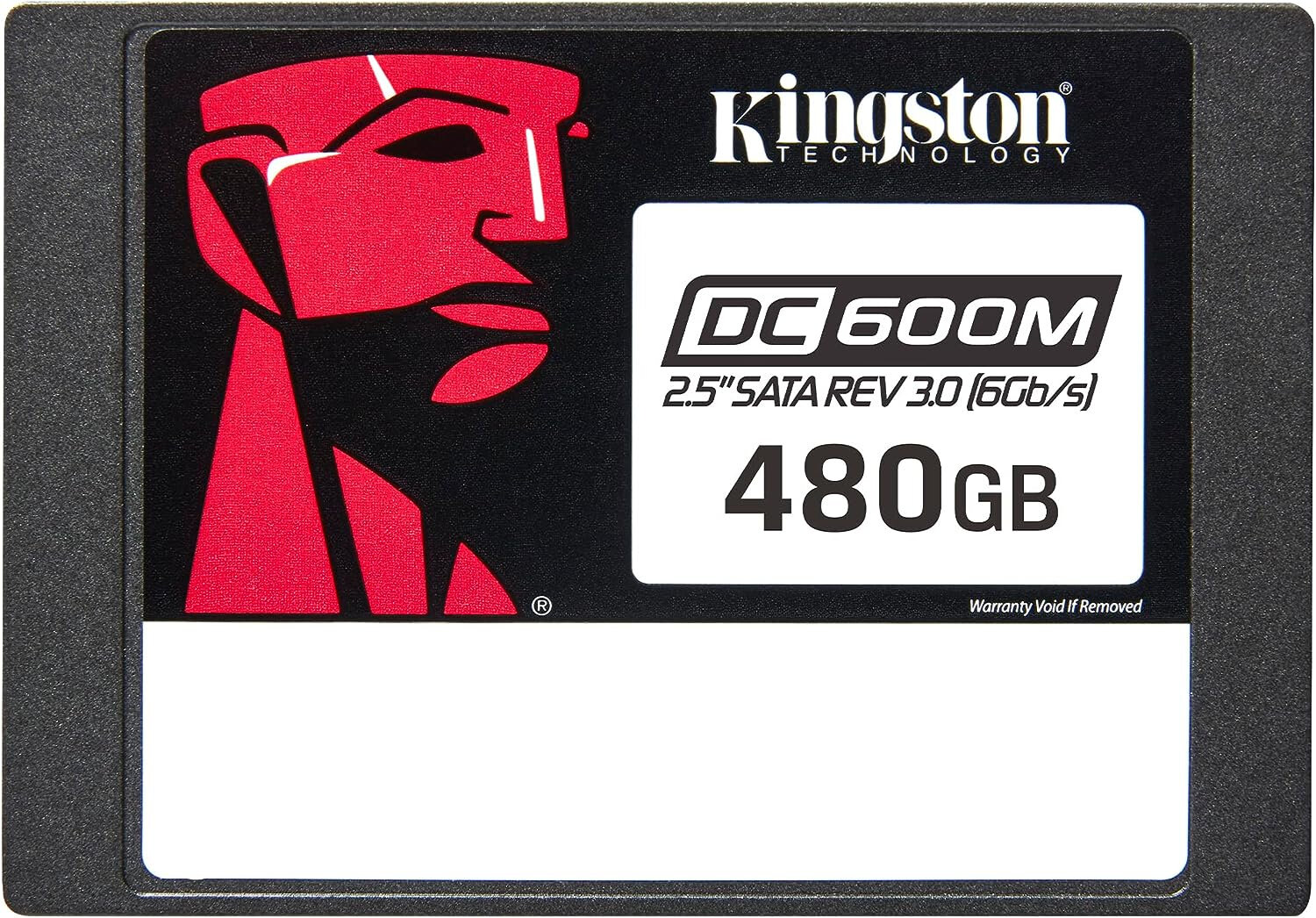 Твердотельный накопитель Kingston Enterprise SSD 480GB DC600M 2.5" SATA 3 R560/W470MB/s 3D TLC MTBF 2M 94 000/41 000 IOPS 876TBW (Mixed-Use) 3 years (SEDC600M/480G) - фото №5