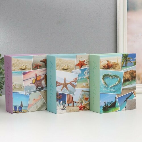 Фотоальбом на 100 фото 10х15 см Морское побережье микс 55х125х165 см 832₽