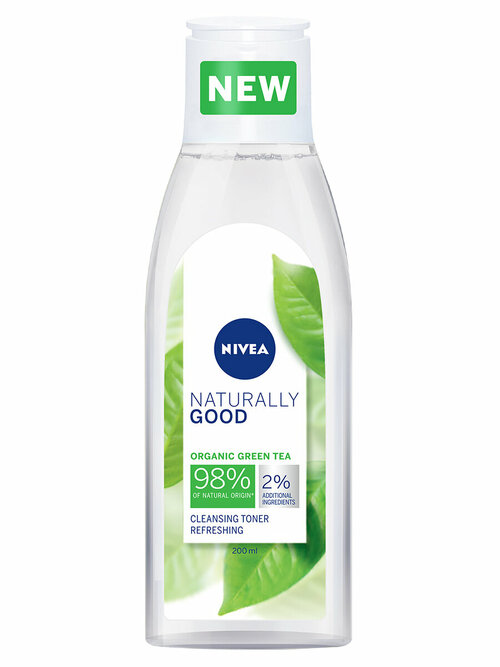 NIVEA очищающий тоник для лица Naturally Good, 200 мл, 200 г