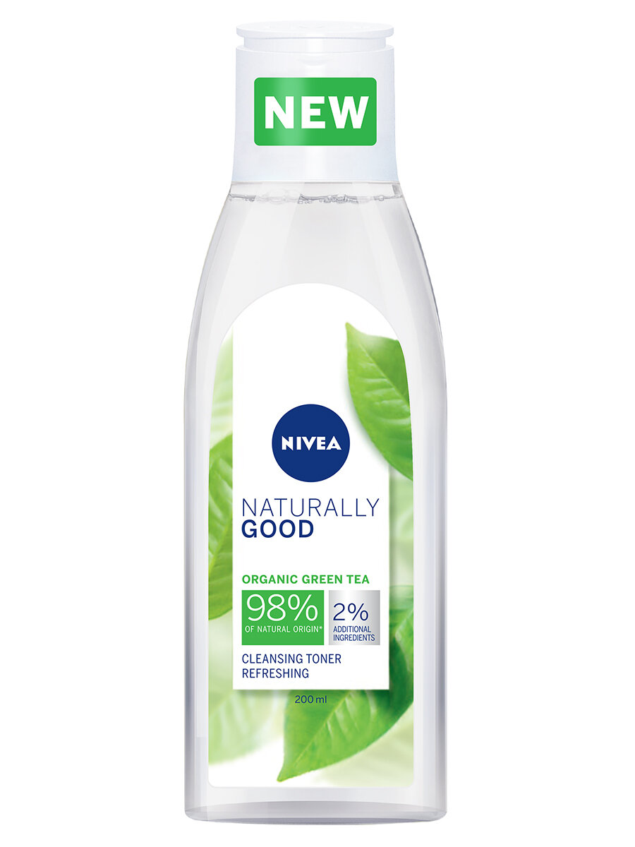 NIVEA очищающий тоник для лица Naturally Good, 200 мл, 200 г1 шт.