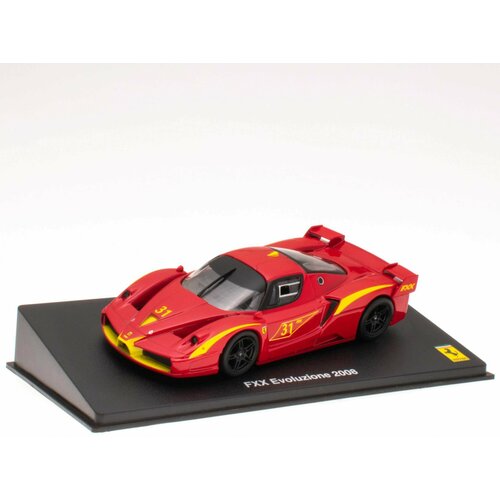 FERRARI FXX Evoluzione #31 2008 Red, масштабная модель автомобиля коллекционная ferrari fxx evoluzione 31 2008 red масштабная модель автомобиля коллекционная