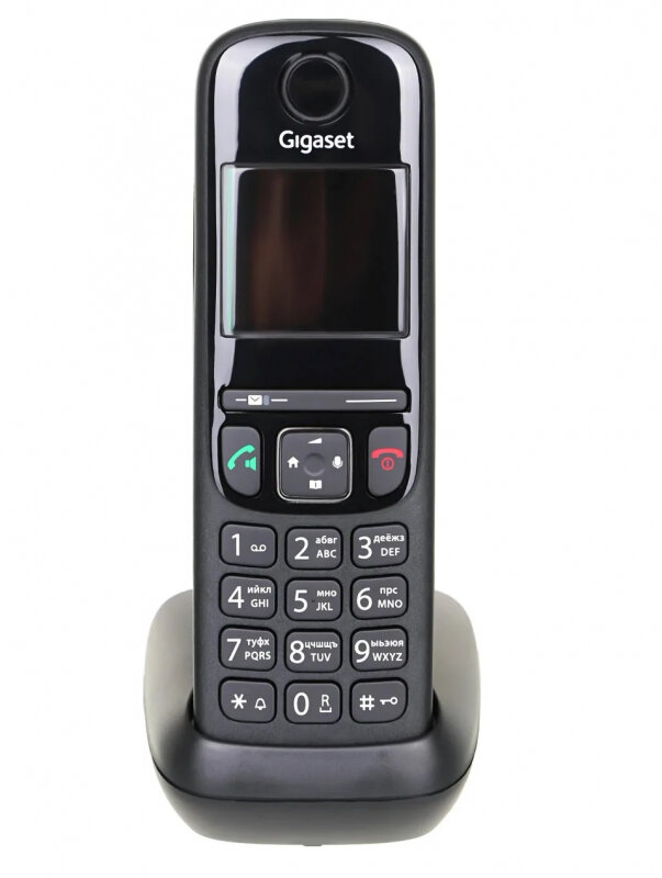 Дополнительная трубка GIGASET Dect AS690HX черный для AS690