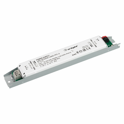 031104 Блок питания ARV-SP24030-LONG-PFC-A (24V, 1.25A, 30W) (Arlight, IP20 Металл)