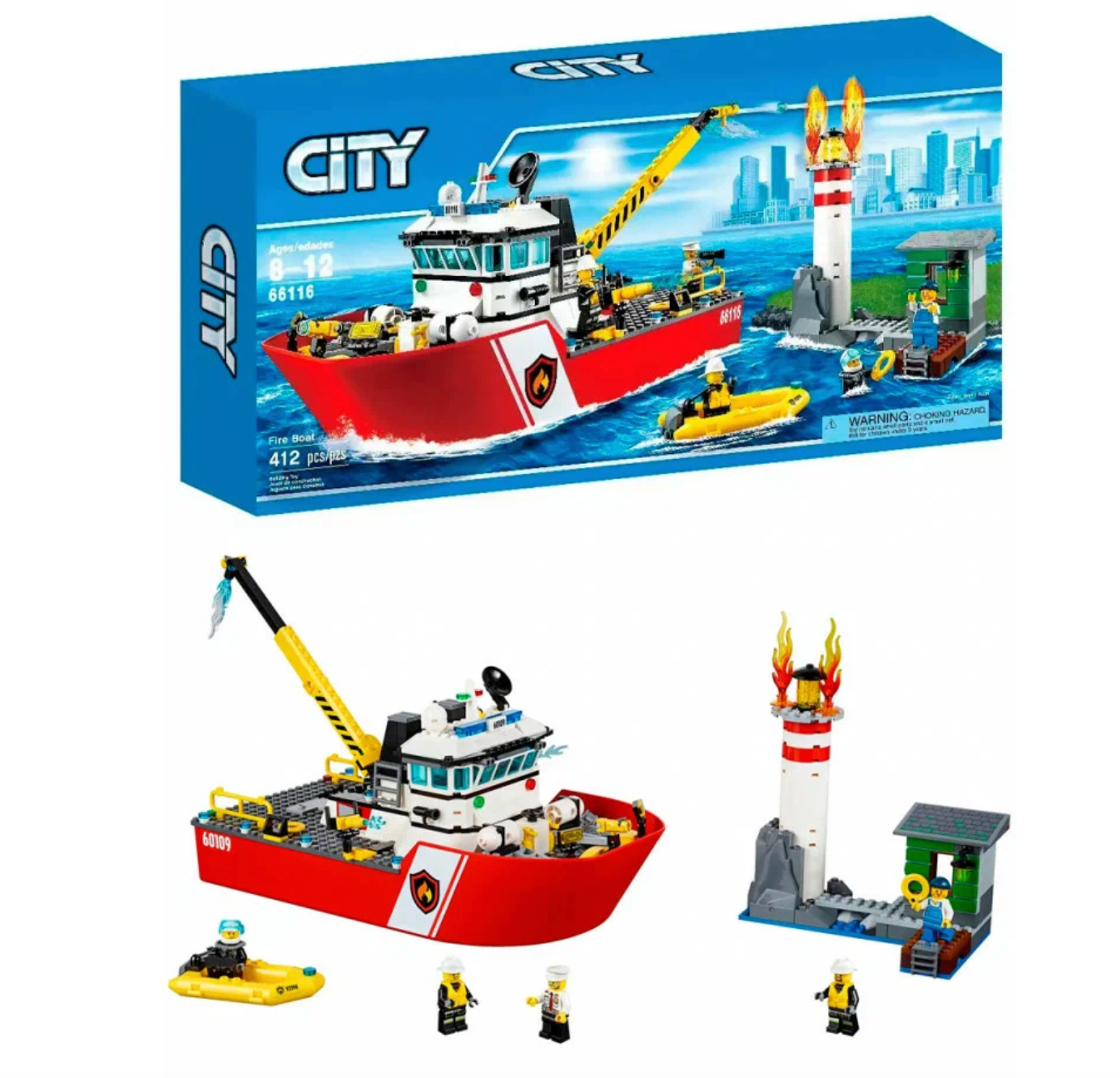 Конструктор City Корабль / 412 деталей
