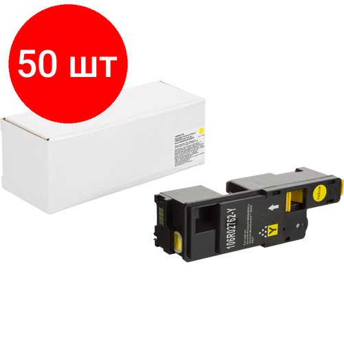 Комплект 50 штук, Картридж лазерный Retech 106R02762 жел. для Xerox 6020/6022/6025/6027 картридж xerox 106r02762 1000 стр желтый