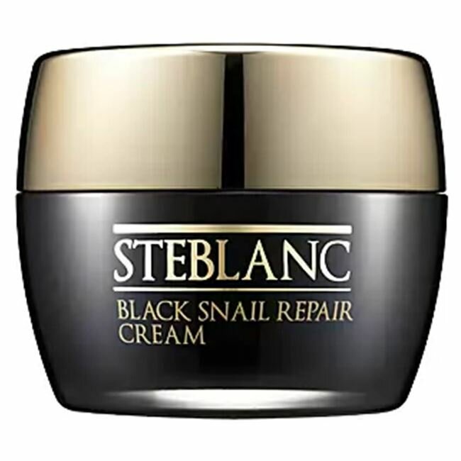 Крем Steblanc Black Snail Black Snail Repair Cream, Крем для лица восстанавливающий с муцином Черной улитки, 55 мл