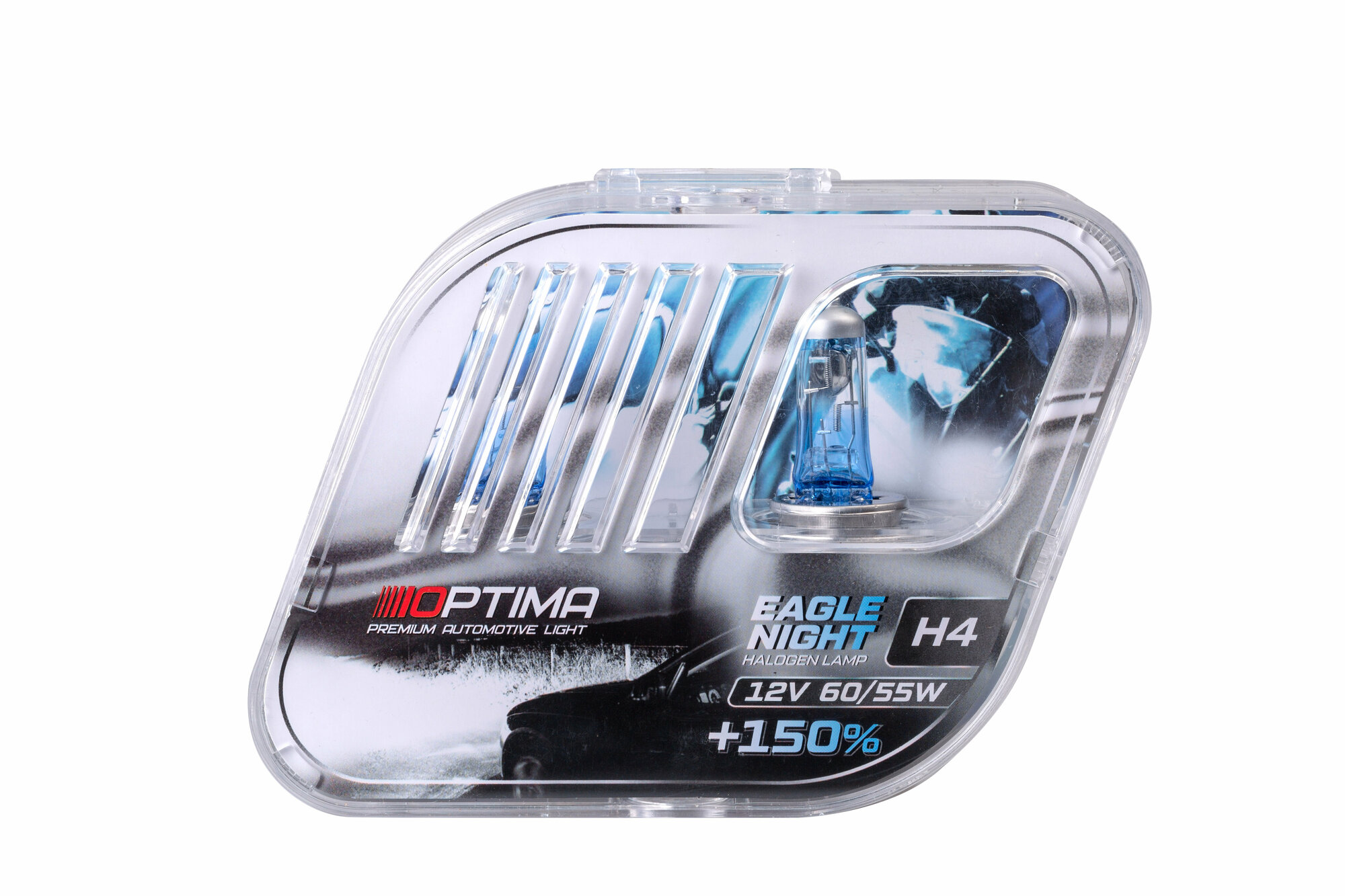 фото Галогеновые лампы Optima light Eagle Night +150% H4 4200K 12V (2 лампы)