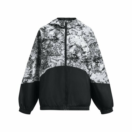 Куртка спортивная Under Armour, размер YSM, черный ветровка under armour ua rush woven fz jacket xl для женщин