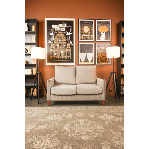 Диван кровать раскладной Пенне ткань Марко Desert № 12 (светло- серый)