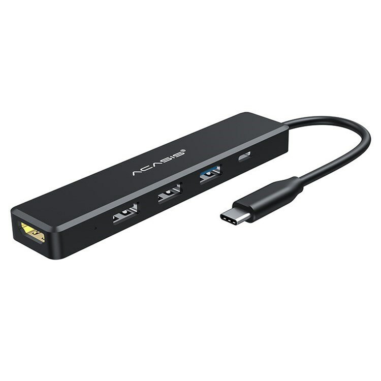 Док-станция 5-в-1 USB Type-C -> 1xUSB 3.0+2xUSB 2.0+HDMI+PD 60W ACASIS CM070