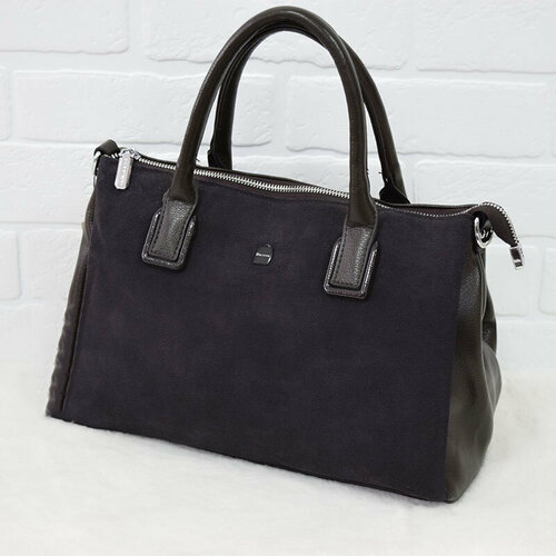 фото Сумка baliviya, фактура бархатистая, коричневый