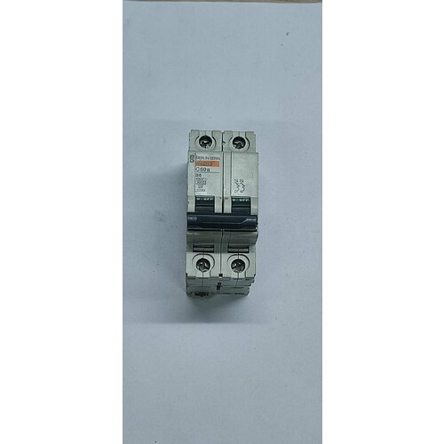 Schneider Electric MERLIN GERIN Выключатель автоматический двухполюсный 6А B С60А 4,5кА 25233 выключатель schneider electric vn1u 141 b altira 10 а