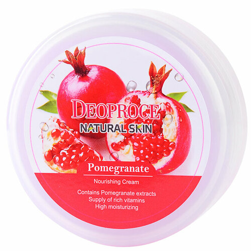 Крем для лица и тела питательный Deoproce Natural Skin Pomegranate Nourishing Cream, 100 г