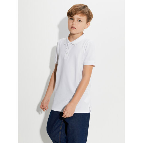 фото Поло acoola, размер 134, белый