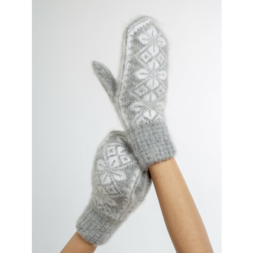 фото Варежки , размер 6-8, серый мода на маркетплейсе