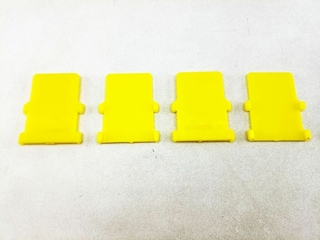 Прокладка рессоры межлистовая УАЗ патриот (комплект 4 штуки) полиуретан жёлтый "MetalPart"