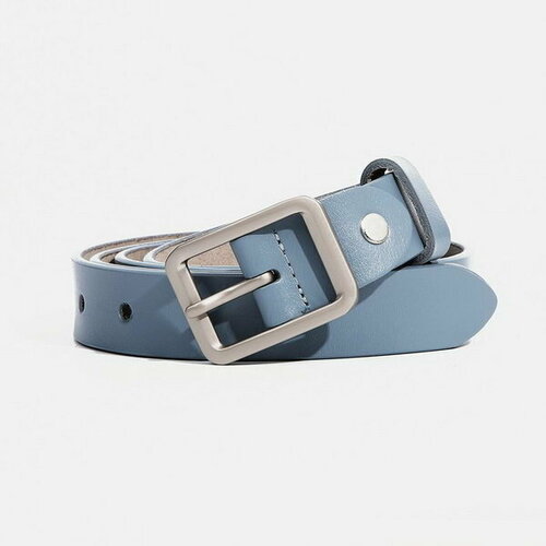 фото Ремень сима-ленд, размер 110, голубой сима-лэнд