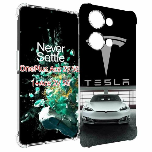 Чехол MyPads Тесла для OnePlus Ace 2V задняя-панель-накладка-бампер