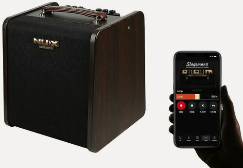 Изображение товара AC-80 Stageman II Комбоусилитель для акустической гитары, 80Вт, аккумуляторный, Nux Cherub
