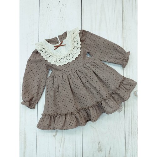 Платье Мой Ангелок, размер 98, коричневый