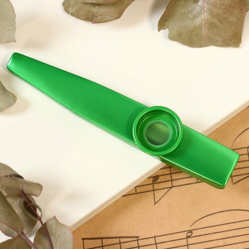 Музыкальный инструмент Казу, зеленый