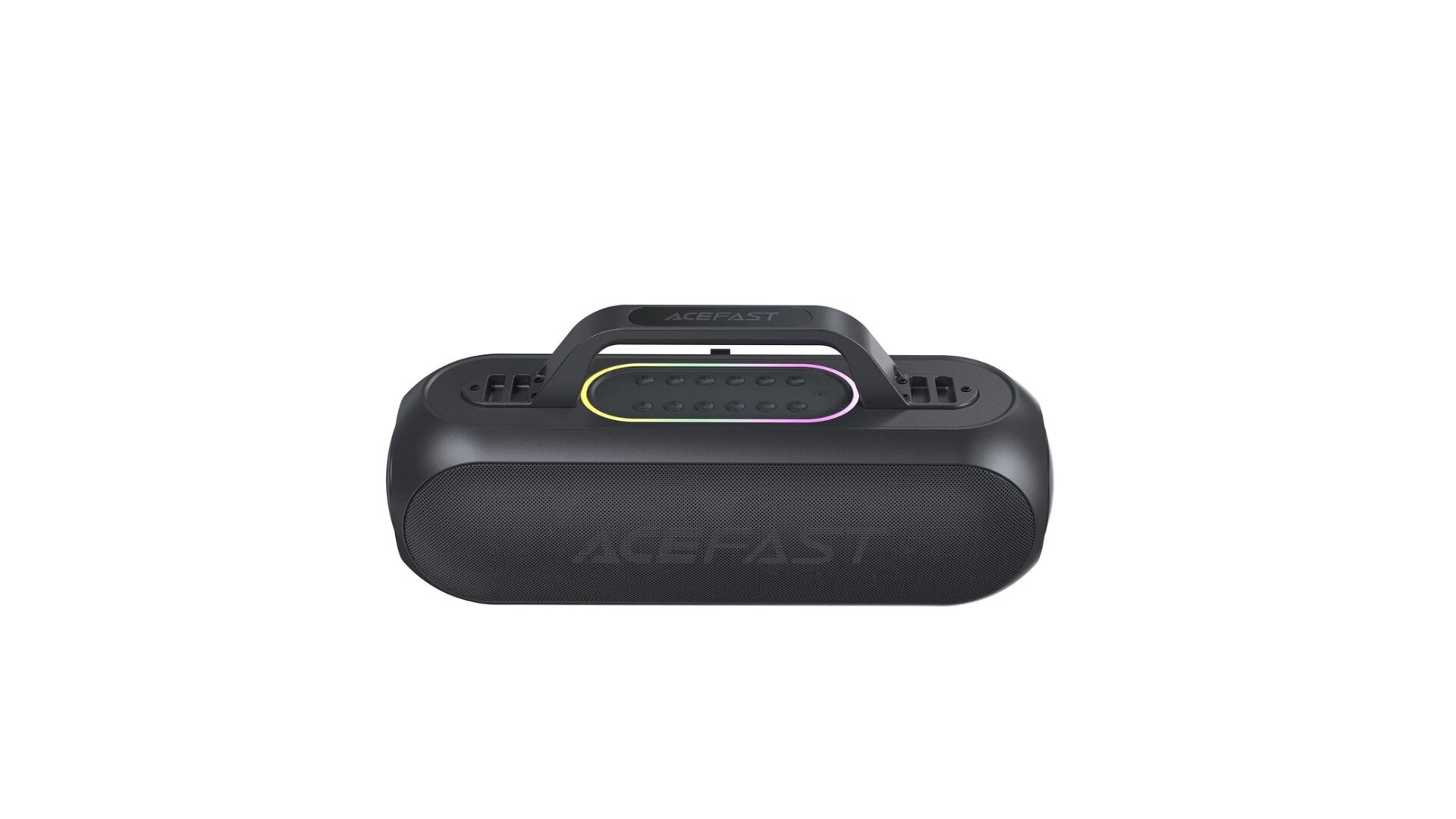 Караоке станция ACEFAST Portable Karaoke Speaker 200W, 18000 mAh + 2 беспроводных микрофона, Черный — фото 3