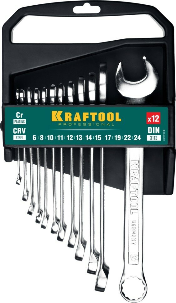 KRAFTOOL Набор комбинированных гаечных ключей 12 шт, 6 - 24 мм, KRAFTOOL ( 27079-H12C_z01 )