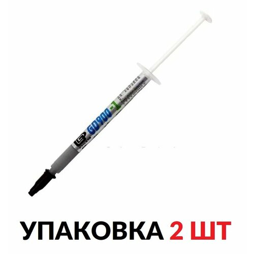 2 шт Термопаста GD GD900-1-SY1, 1 г, 6.0 Вт/(м*K) термопаста gd gd900 ba4 4 г 4 8 вт м k