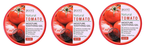 Jigott Увлажняющий универсальный гель с экстрактом томата, 300 мл, 3 шт