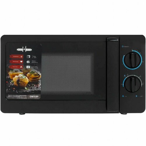 Микроволновая печь 20 л черный с механическим управлением мощность микроволн 700 Вт Tenko 1 шт 1055900₽