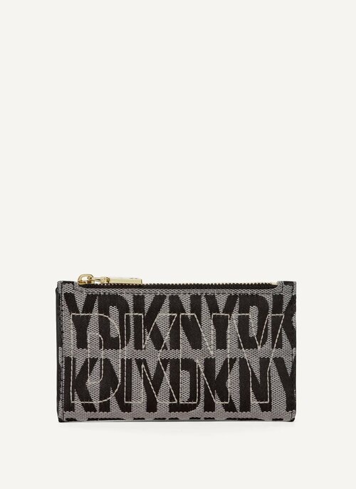 Кошелек DKNY 105870, серый, черный