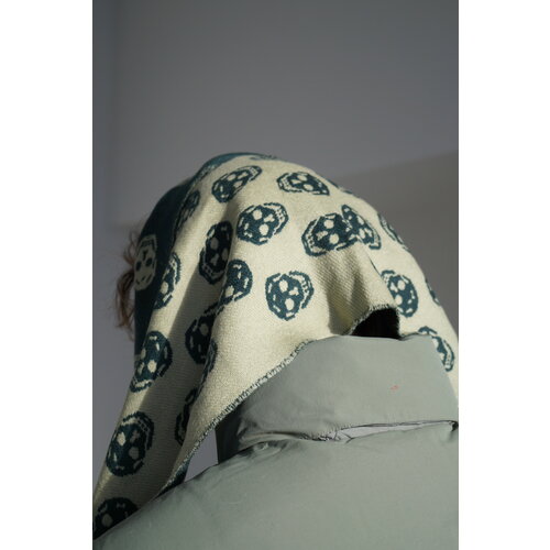 фото Шарф alexander mcqueen, зеленый