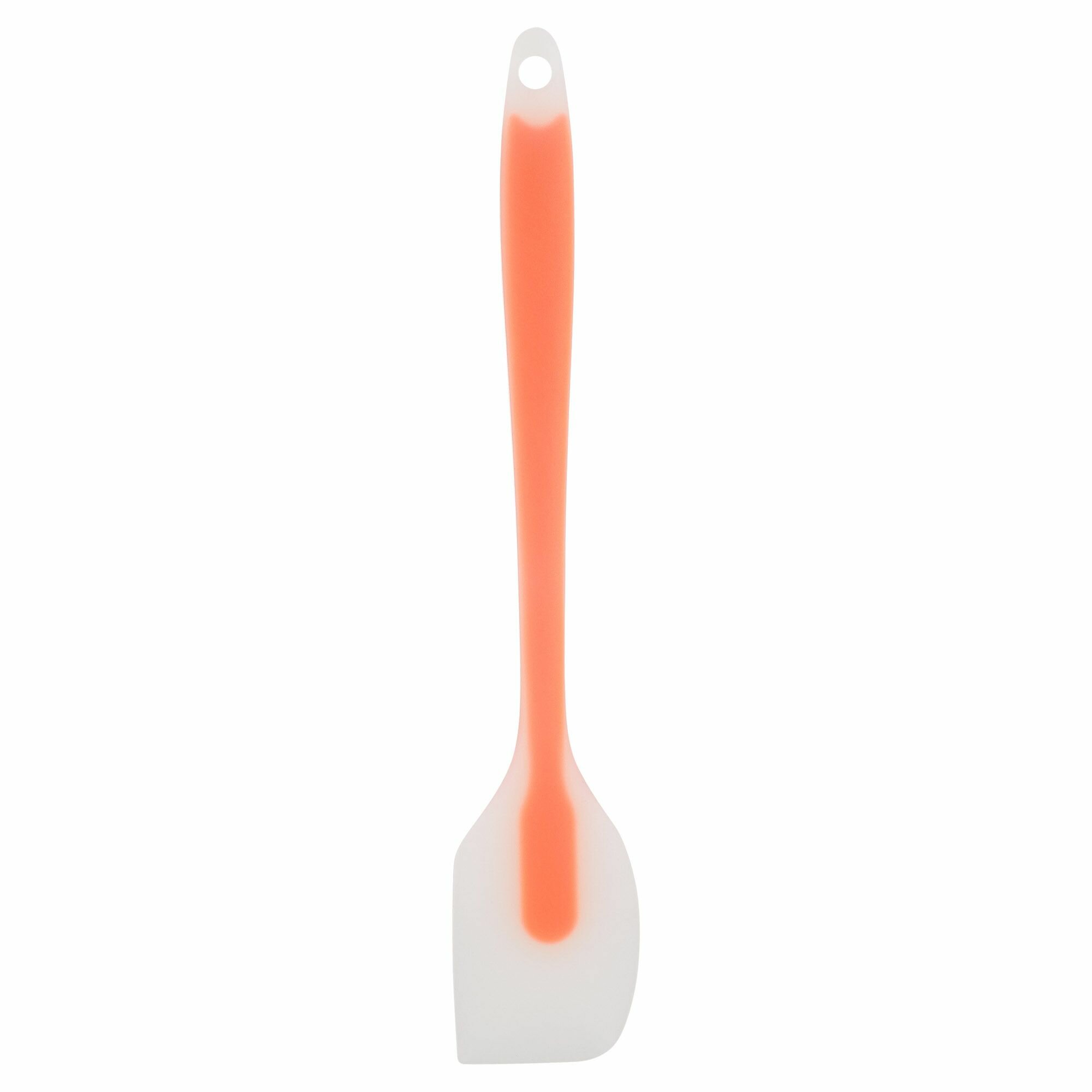 Лопатка силиконовая, 21,5 см, цвет оранжевый / Лопатка для тонких блинчиков, с острым уголком
