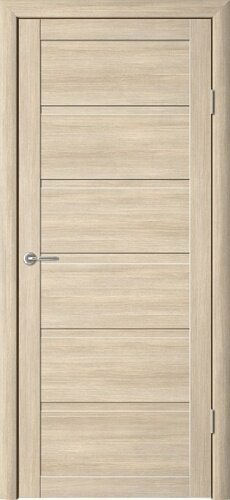 Межкомнатная дверь (дверное полотно) Albero Вена Эко-Шпон / Лиственница мокко / Глухое 80х200