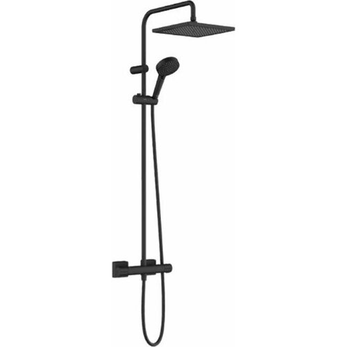 душевая система hansgrohe vernis shape showerpipe 240 26900670 матовый черный Душевая система Hansgrohe Vernis Shape Showerpipe 240 1jet 26429670 термостатическая, черный матовый