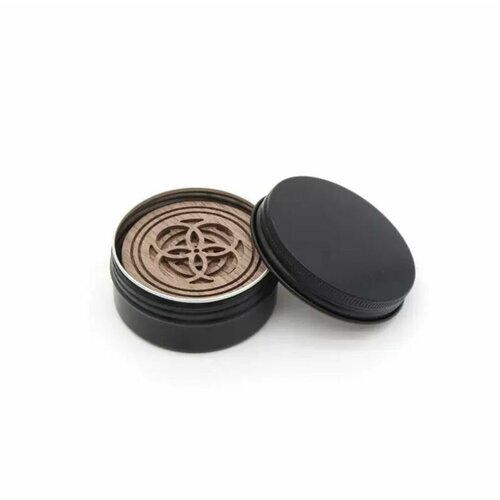 Аромадиффузор пассивный для эфирных масел, натуральное дерево (чёрный орех) в алюминиевой баночке