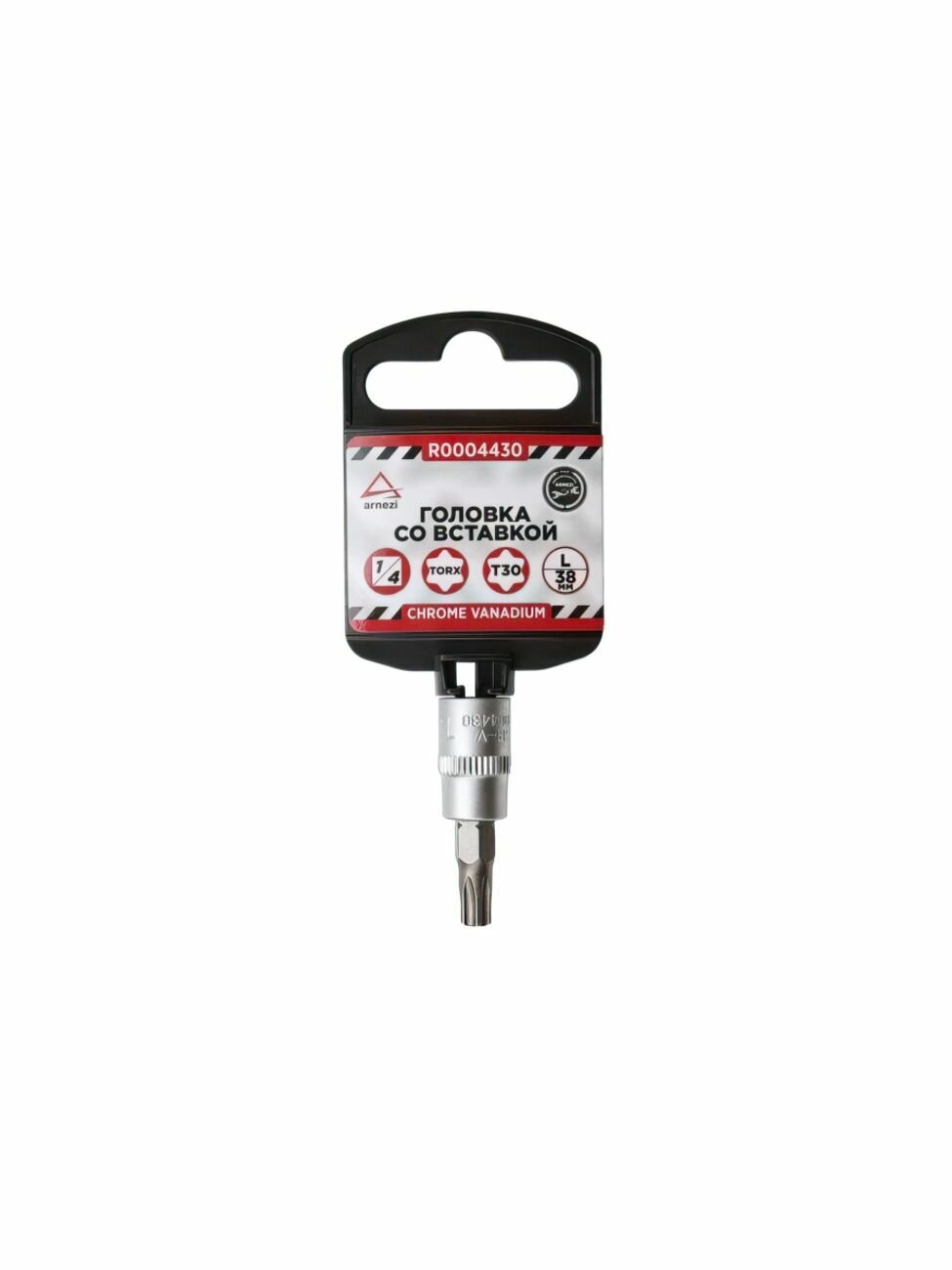 Головка 1/4" со вставкой TORX T30 L=38, ARNEZI R0004430